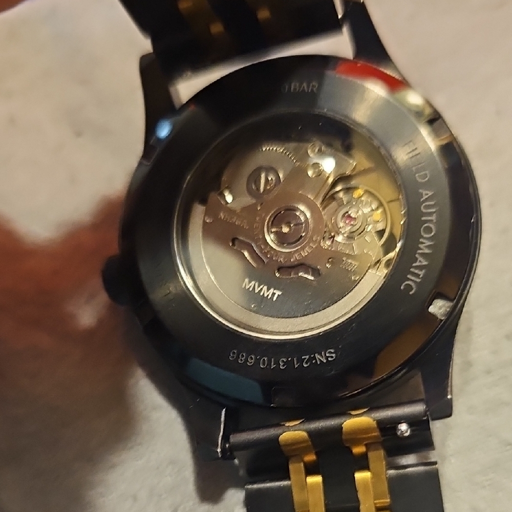 MVMT Black and Gold Men's Automatic Watch with Day-Date - Picture 12 of 13